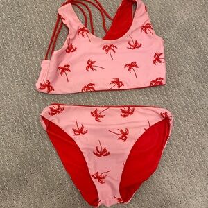 Girls’ Size 14 Paradise Bathing Suit Set From Von Mour